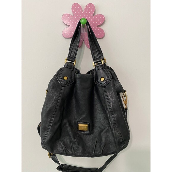 MARC JACOBS BLACK LEATHER FRANCESCA TOTE BAG - Picture 2 of 12